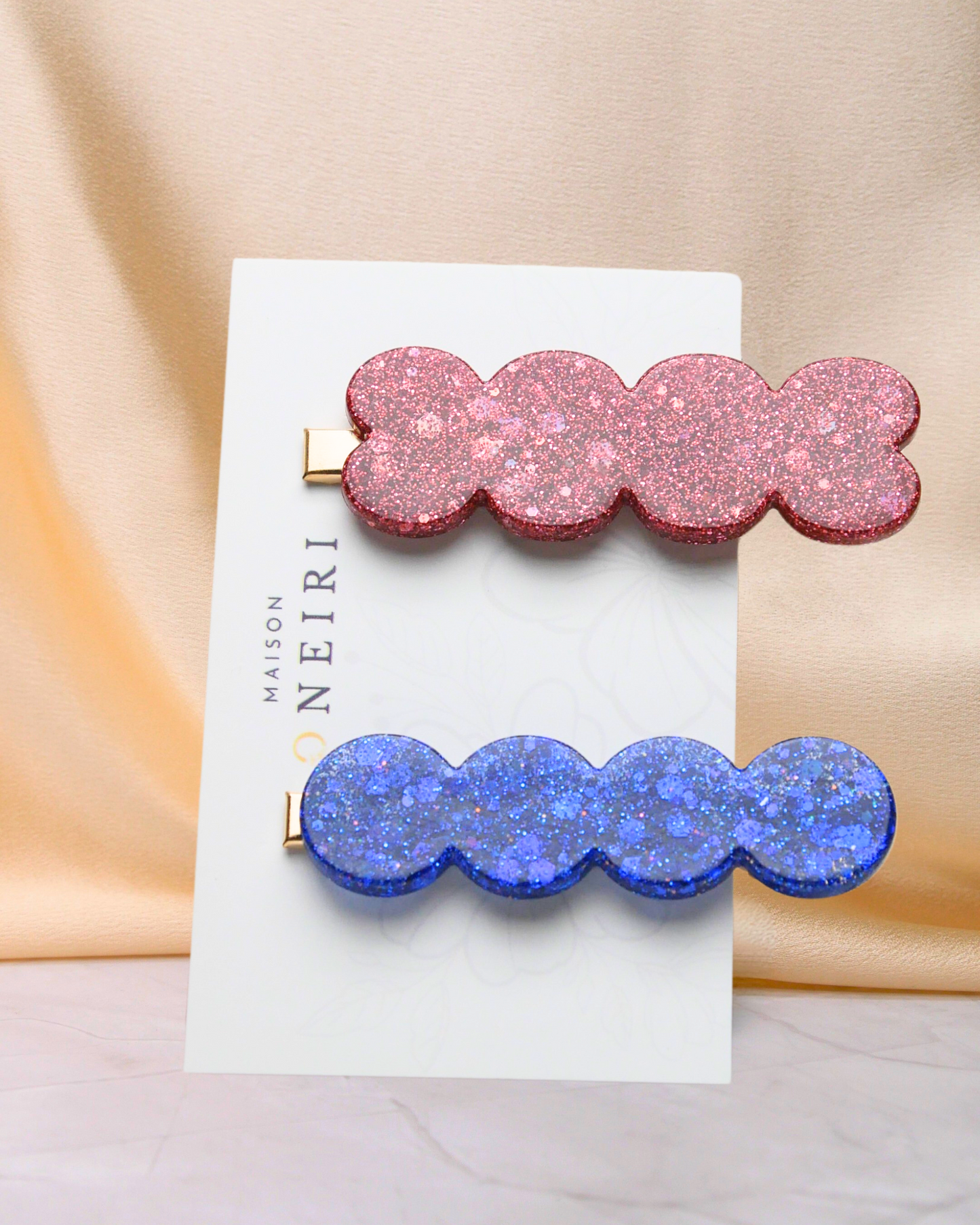 Lots 2 Barrettes paillettes