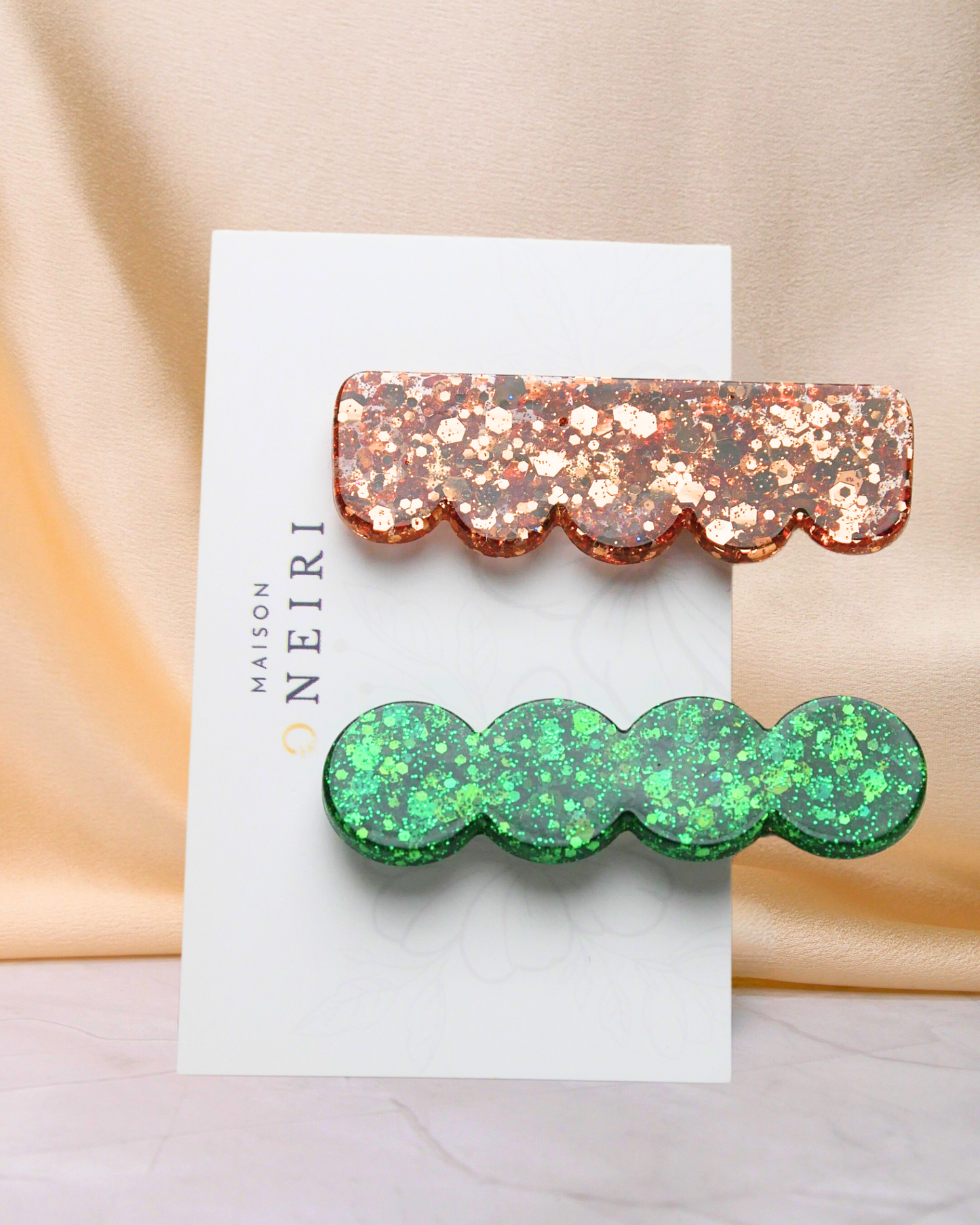 Lots 2 Barrettes paillettes