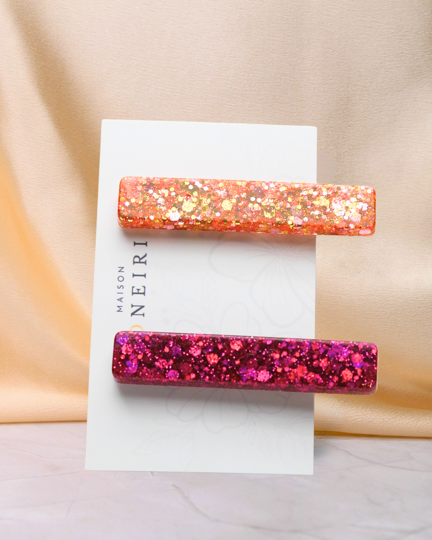 Lots 2 Barrettes paillettes