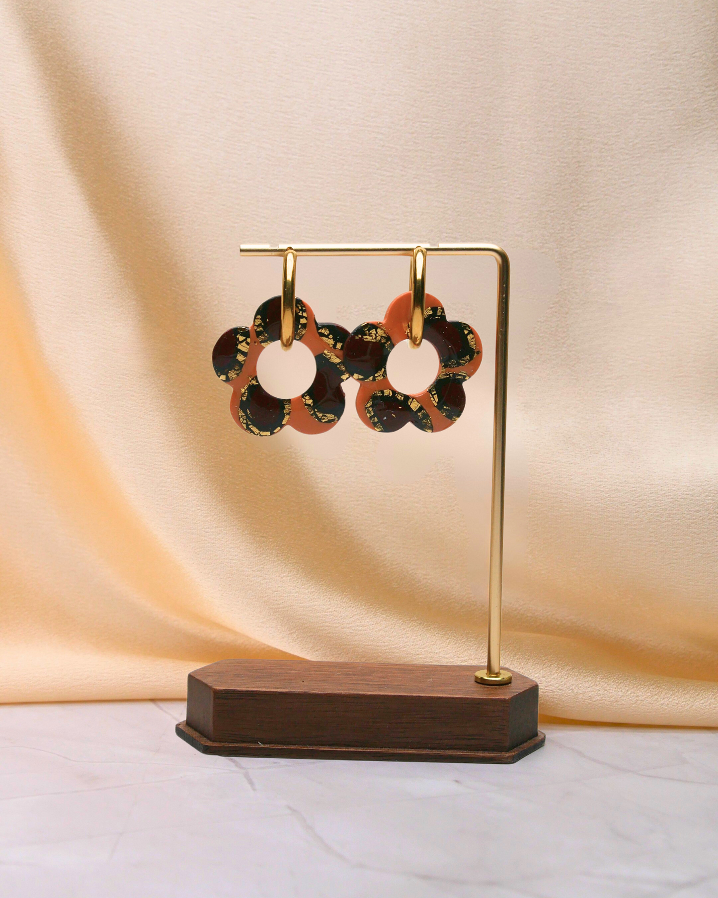 Créoles grandes fleurs - Léopard