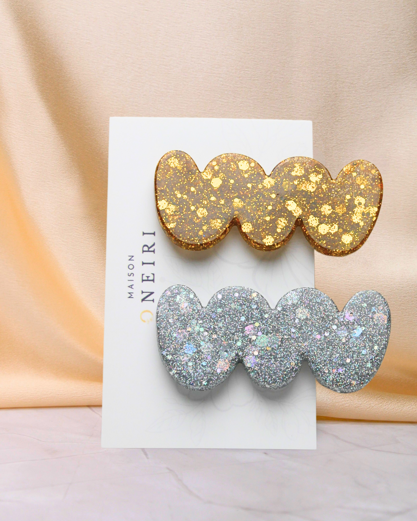 Lots 2 Barrettes paillettes
