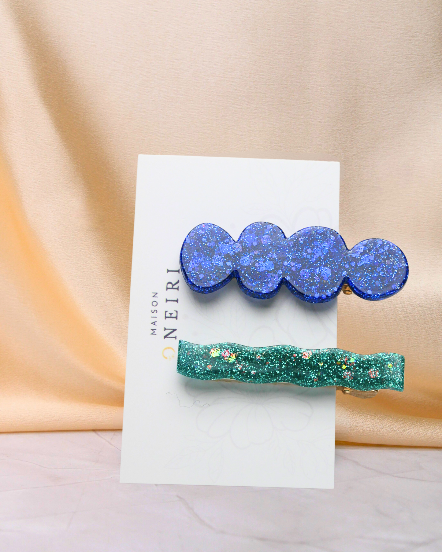 Lots 2 Barrettes paillettes