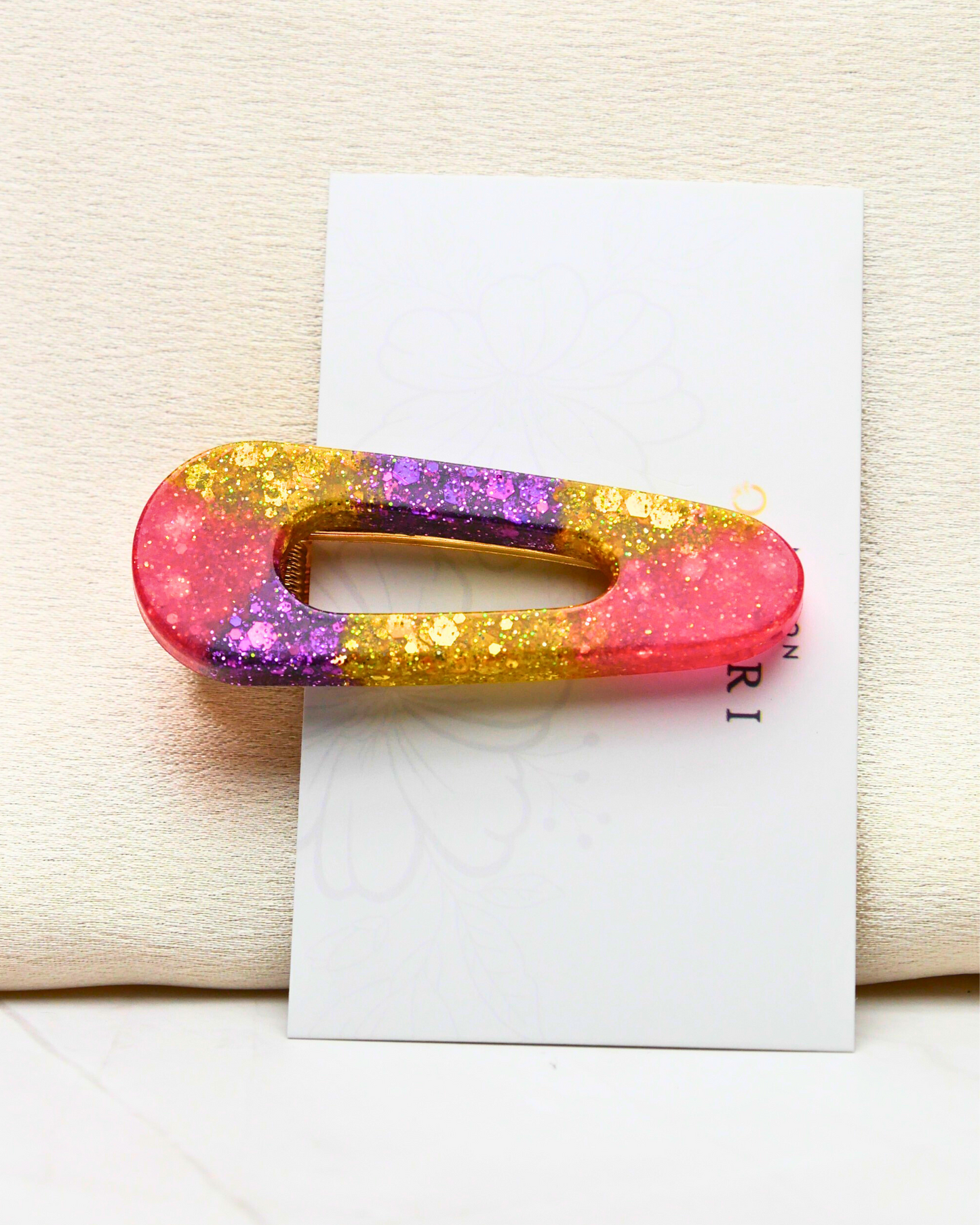 Barrette paillettes - Multicolore