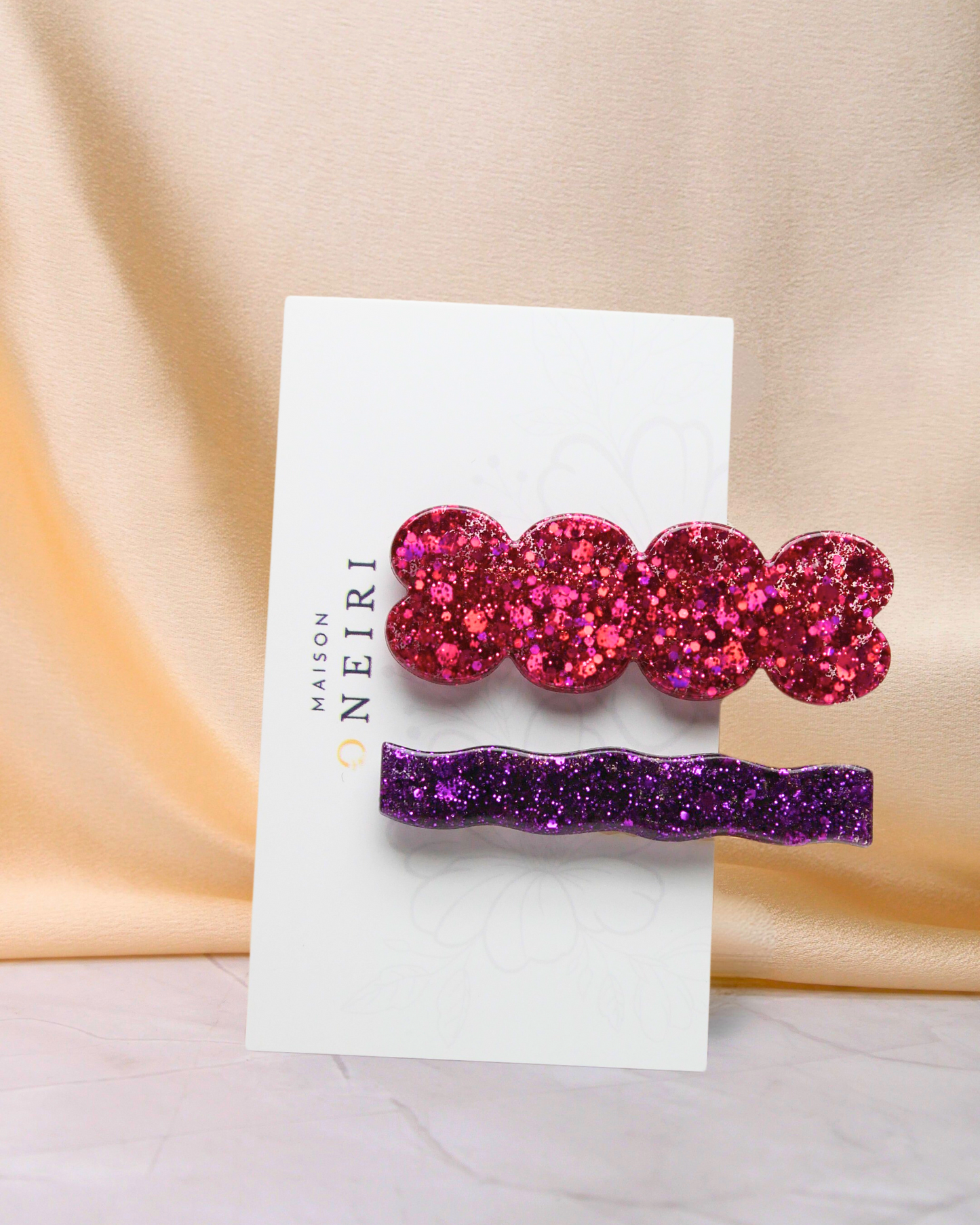 Lots 2 Barrettes paillettes