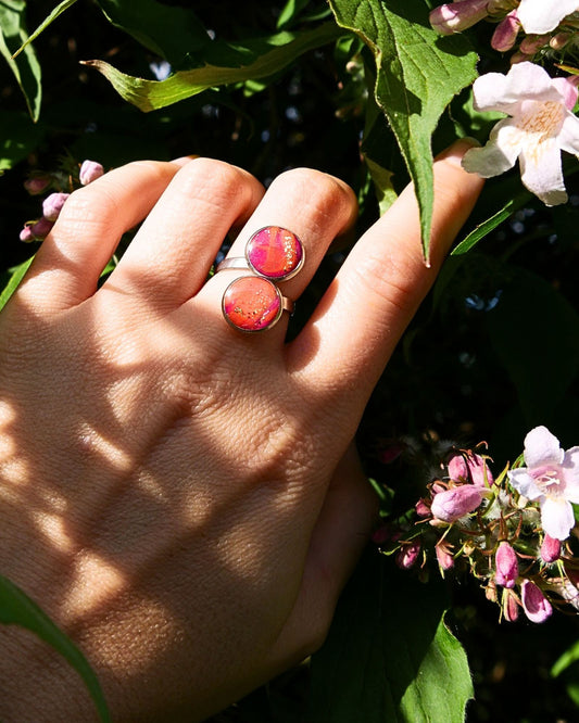 Bague Nathalie - Rose & orange