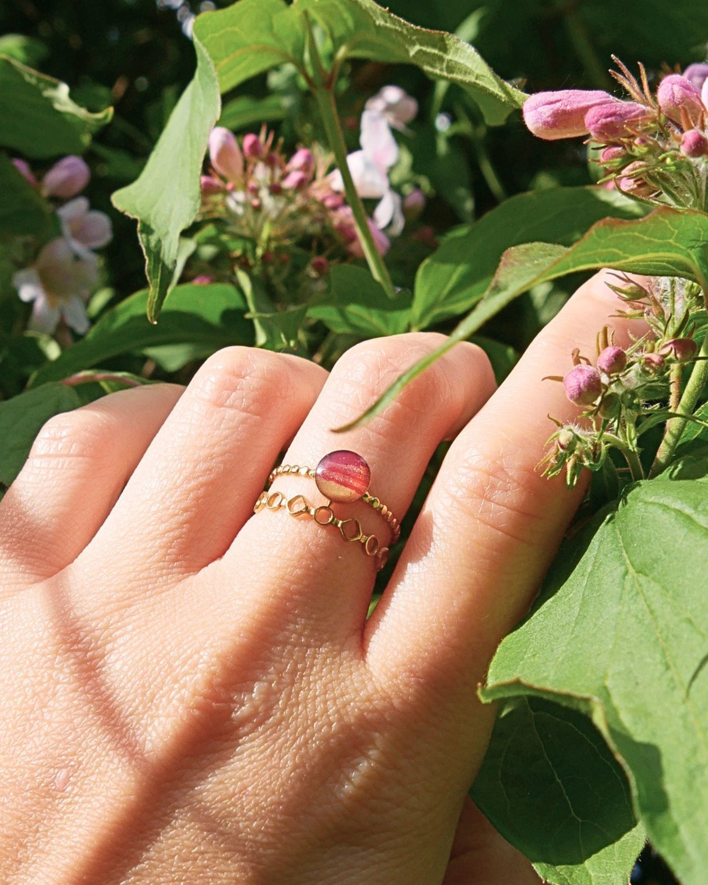 Bague Viloine - Bordeaux & doré