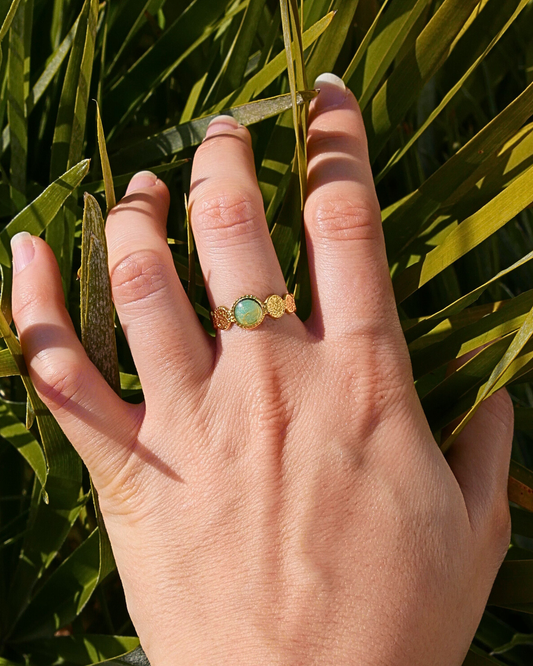 Bague fait main Argile polymère acier inoxydable Maison Oneiri