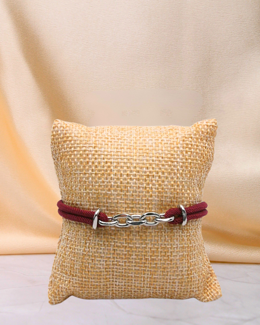 Bracelet cordon à maillons