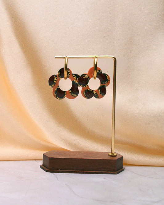 Créoles grandes fleurs - Léopard