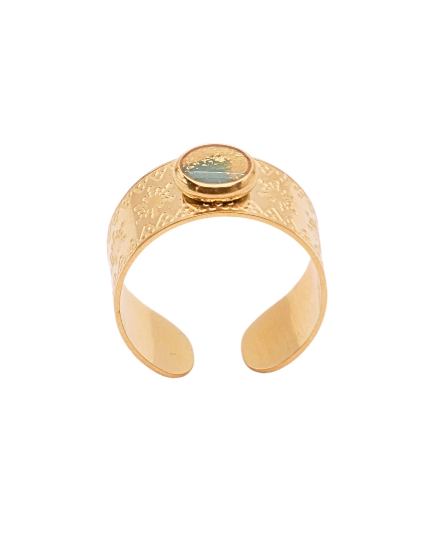 Bague Anne - Vert & doré