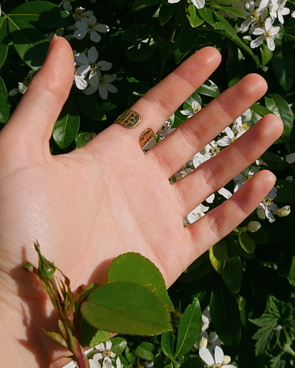 Bague Anne - Vert & doré