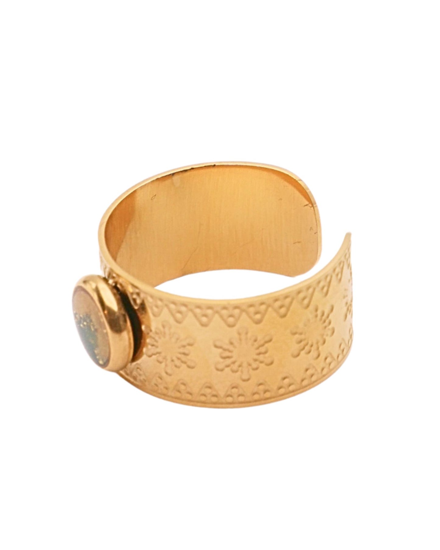 Bague Anne - Vert & doré