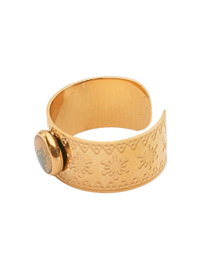 Bague Anne - Vert & doré