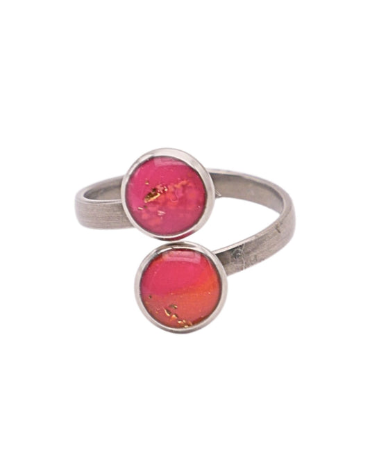 Bague Audrey - Rose & orange