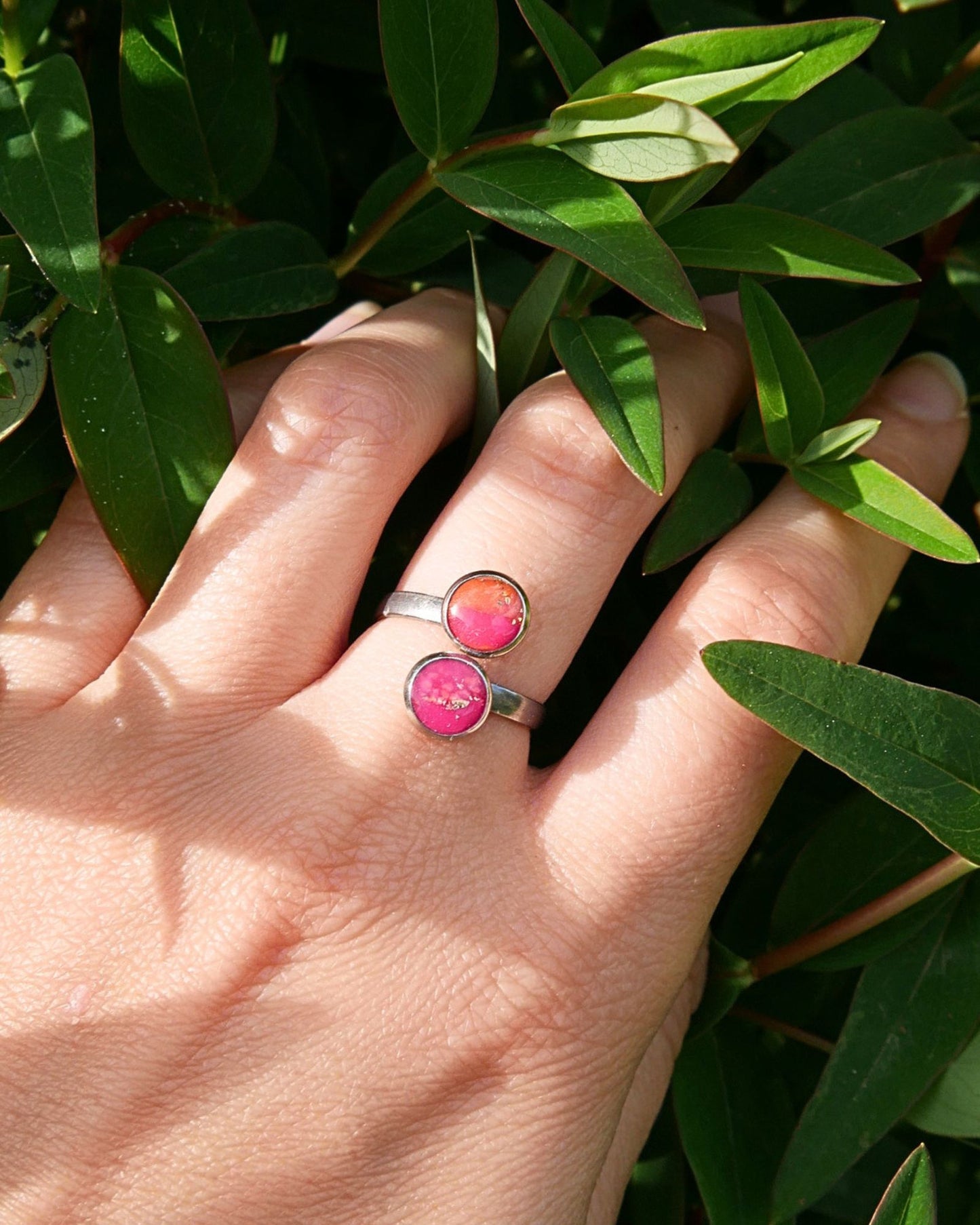 Bague Audrey - Rose & orange