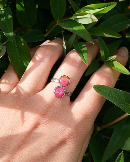 Bague Audrey - Rose & orange