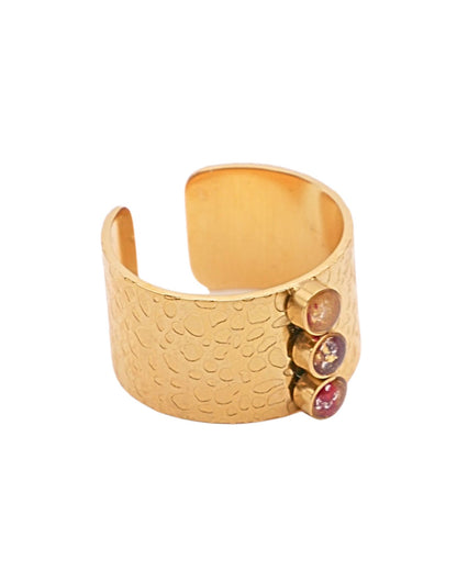 Bague Marion - Bordeaux & doré