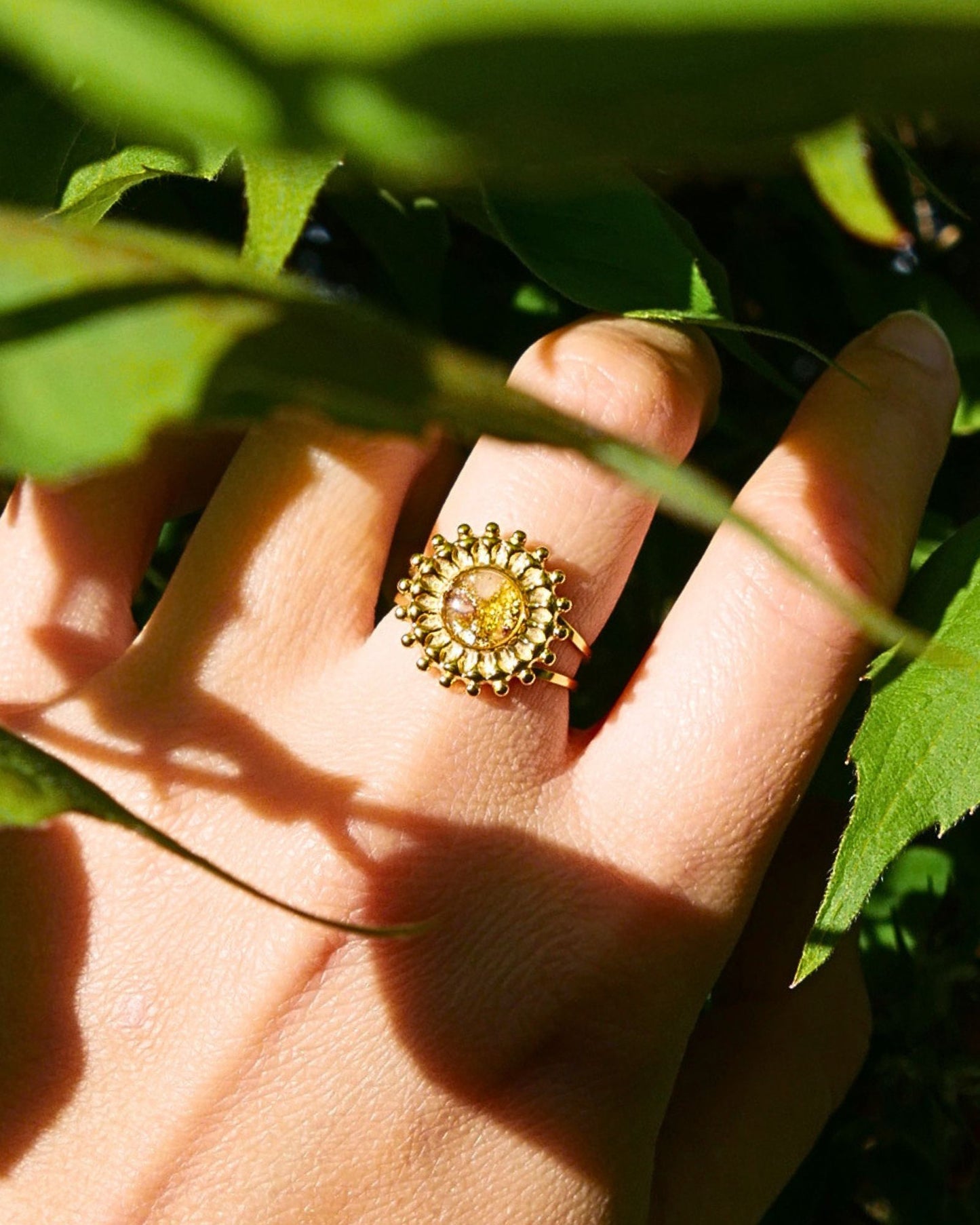 Bague Marisa - Marron & doré