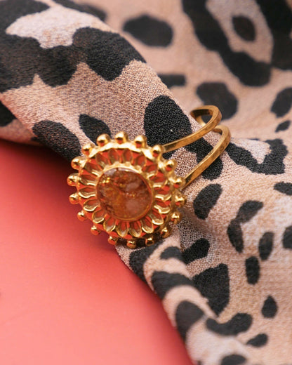 Bague Marisa - Marron & doré