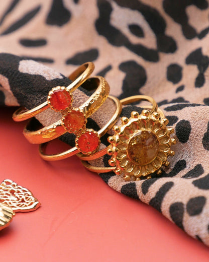 Bague Marisa - Marron & doré