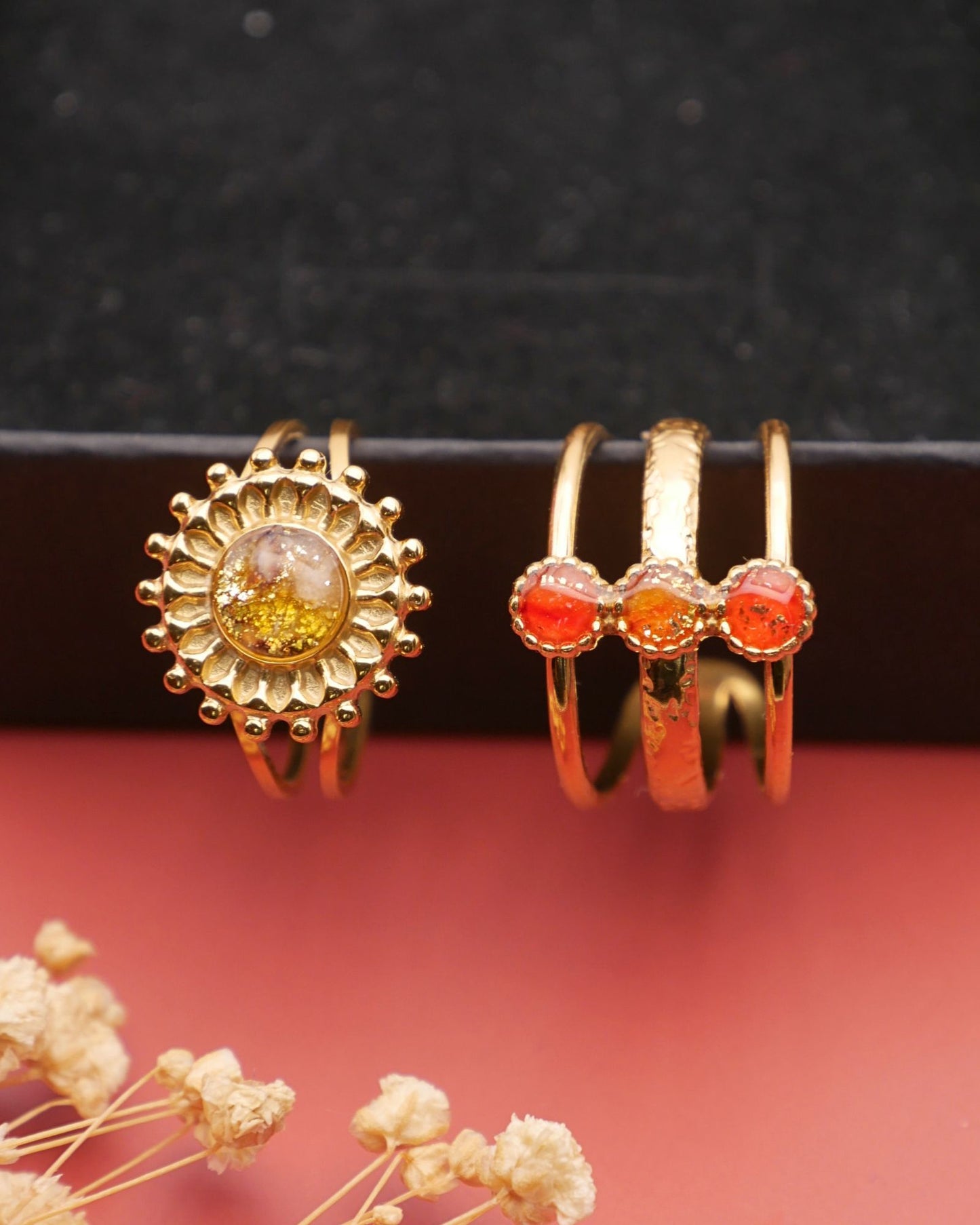 Bague Marisa - Marron & doré