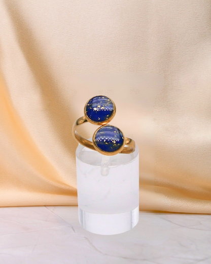 Bague Nathalie - Bleu électrique