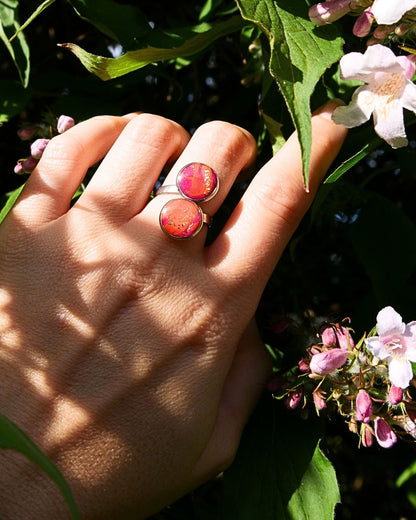 Bague Nathalie - Rose & orange