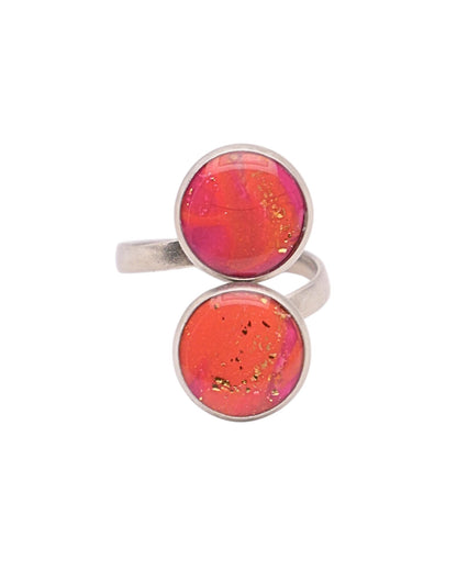 Bague Nathalie - Rose & orange