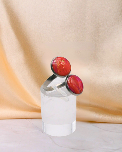Bague Nathalie - Rose & orange
