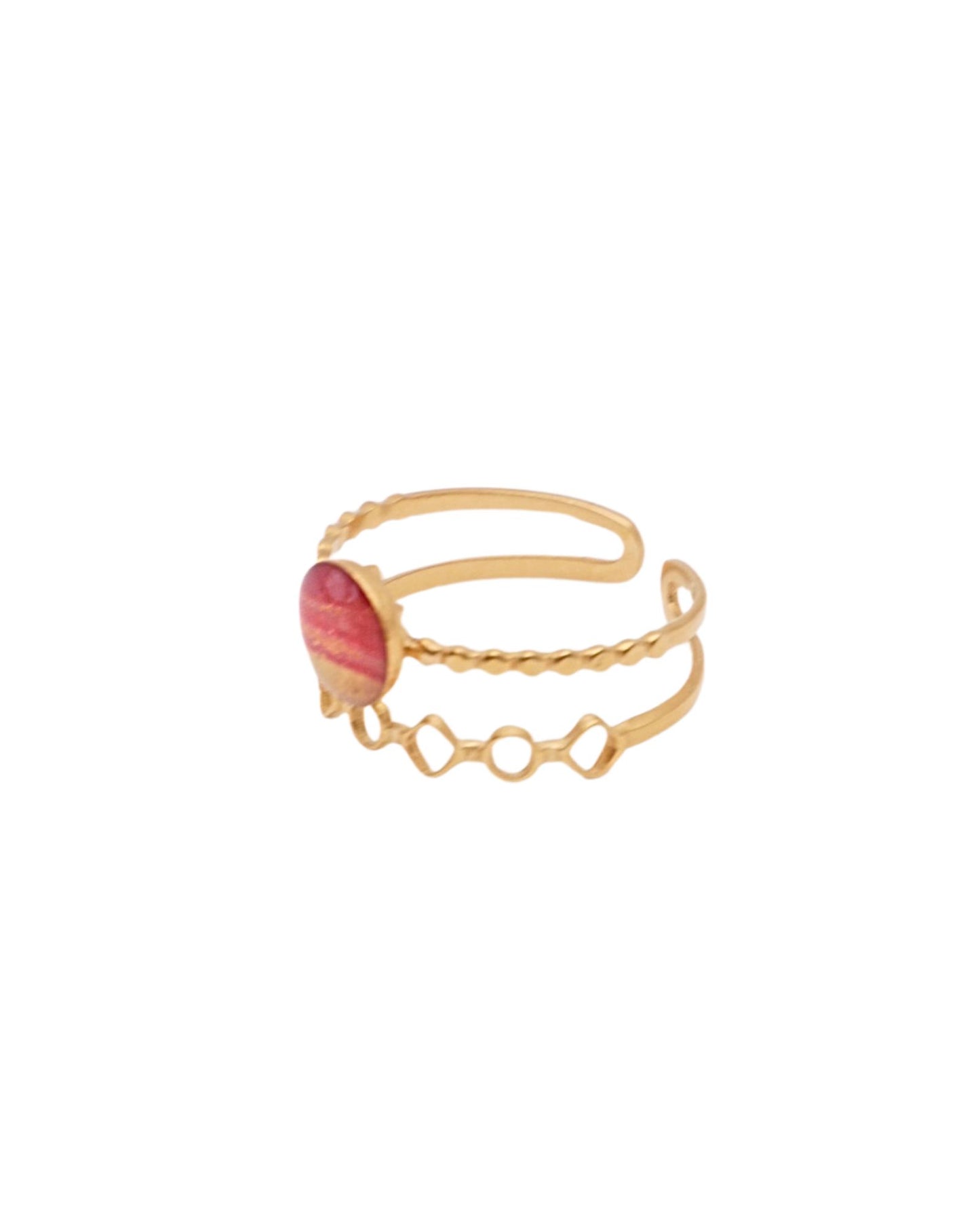 Bague Viloine - Bordeaux & doré