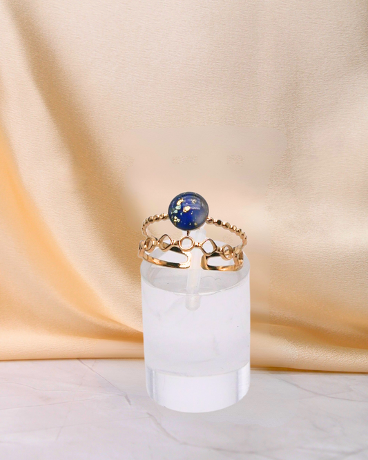 Bague Violine - Bleu foncé