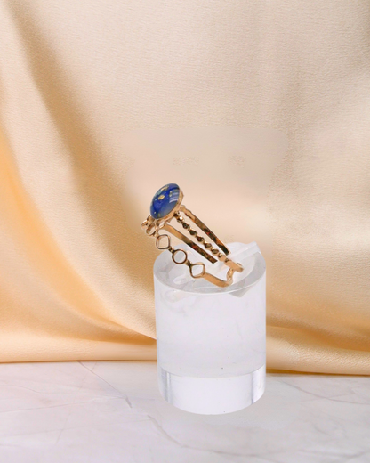 Bague Violine - Bleu foncé