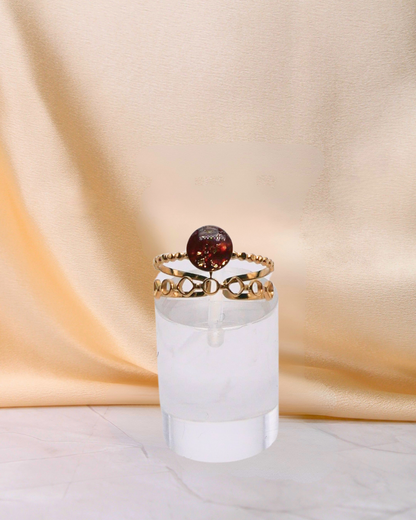 Bague Violine - Bordeaux