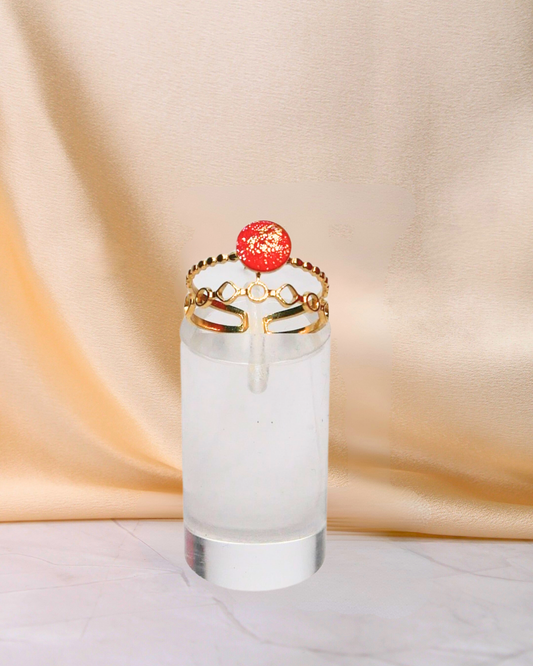 Bague Violine - Rouge