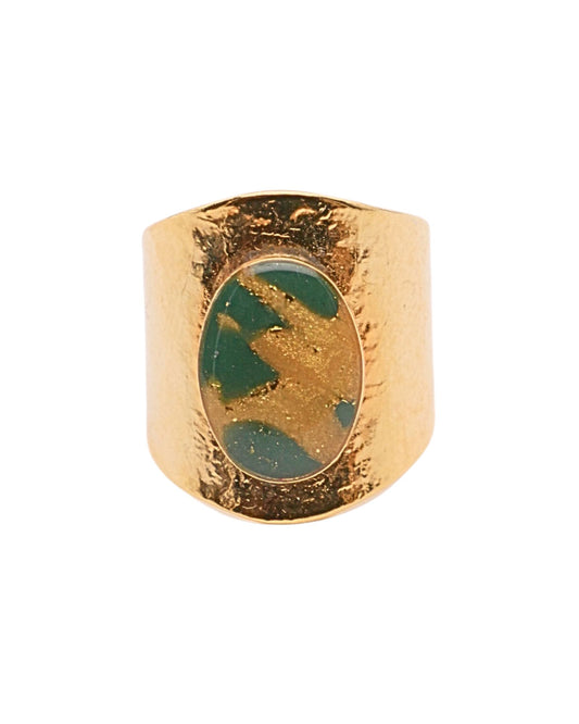 Bague Virginy - Vert & doré