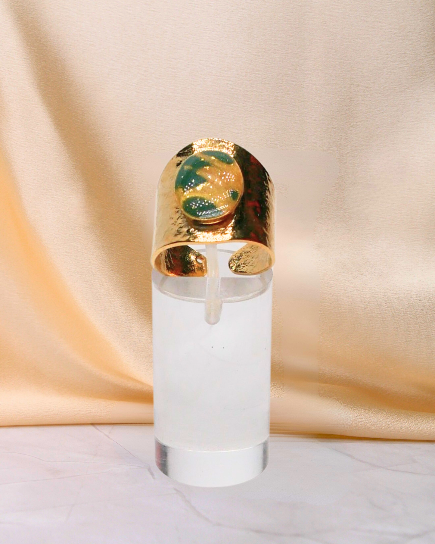 Bague Virginy - Vert & doré