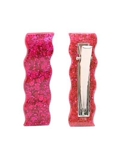 Barrette à paillettes vagues - Alice