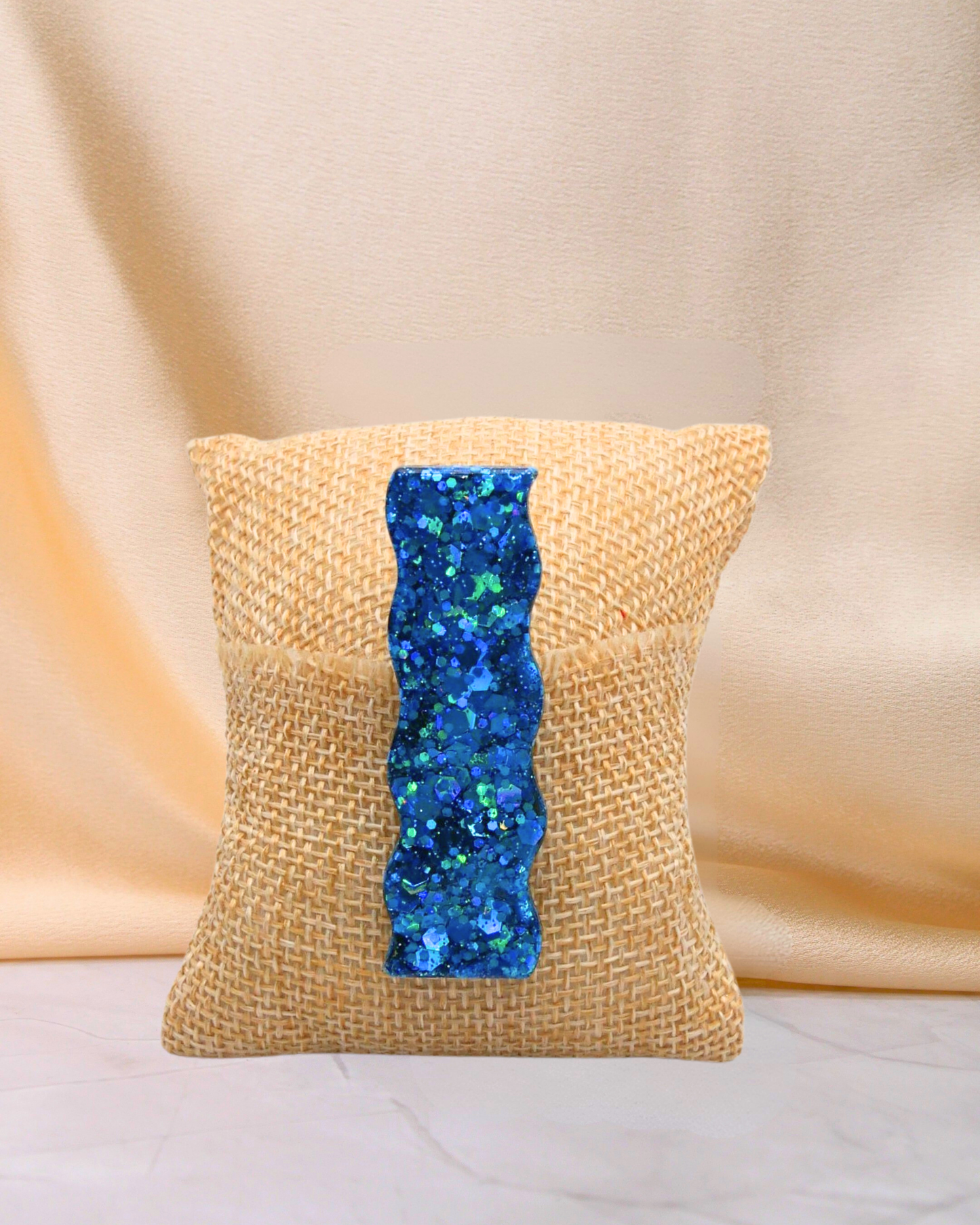 Barrette à paillettes vagues - Alice