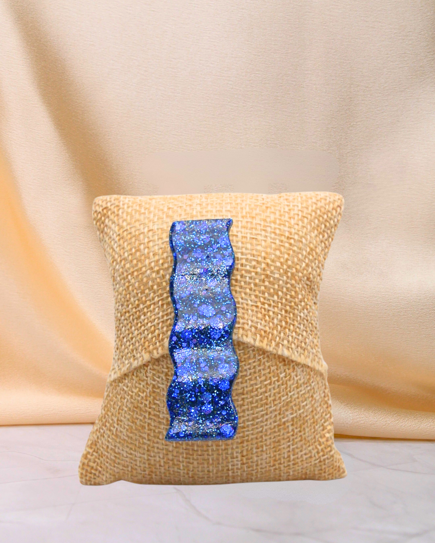 Barrette à paillettes vagues - Alice