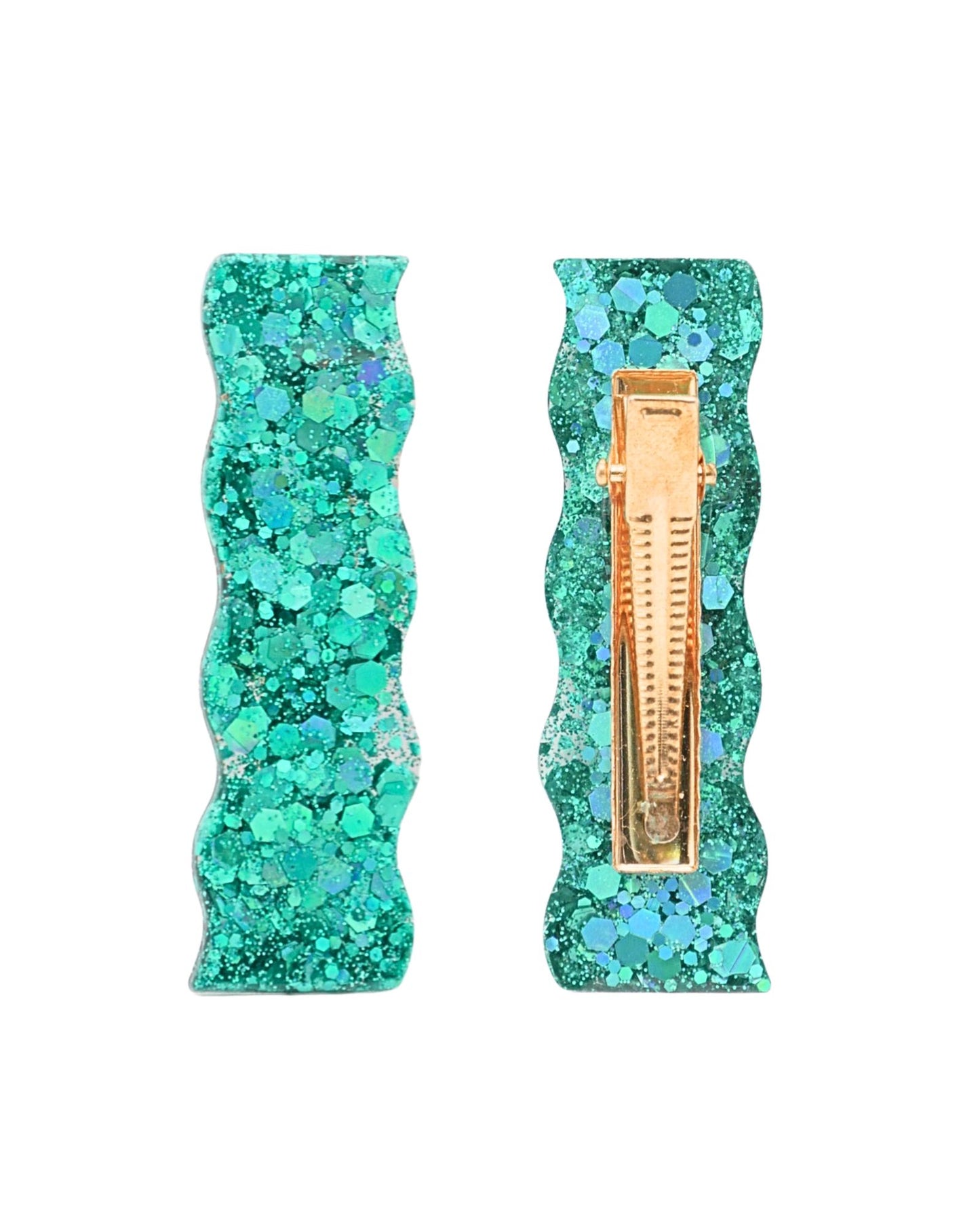 Barrette à paillettes vagues - Alice