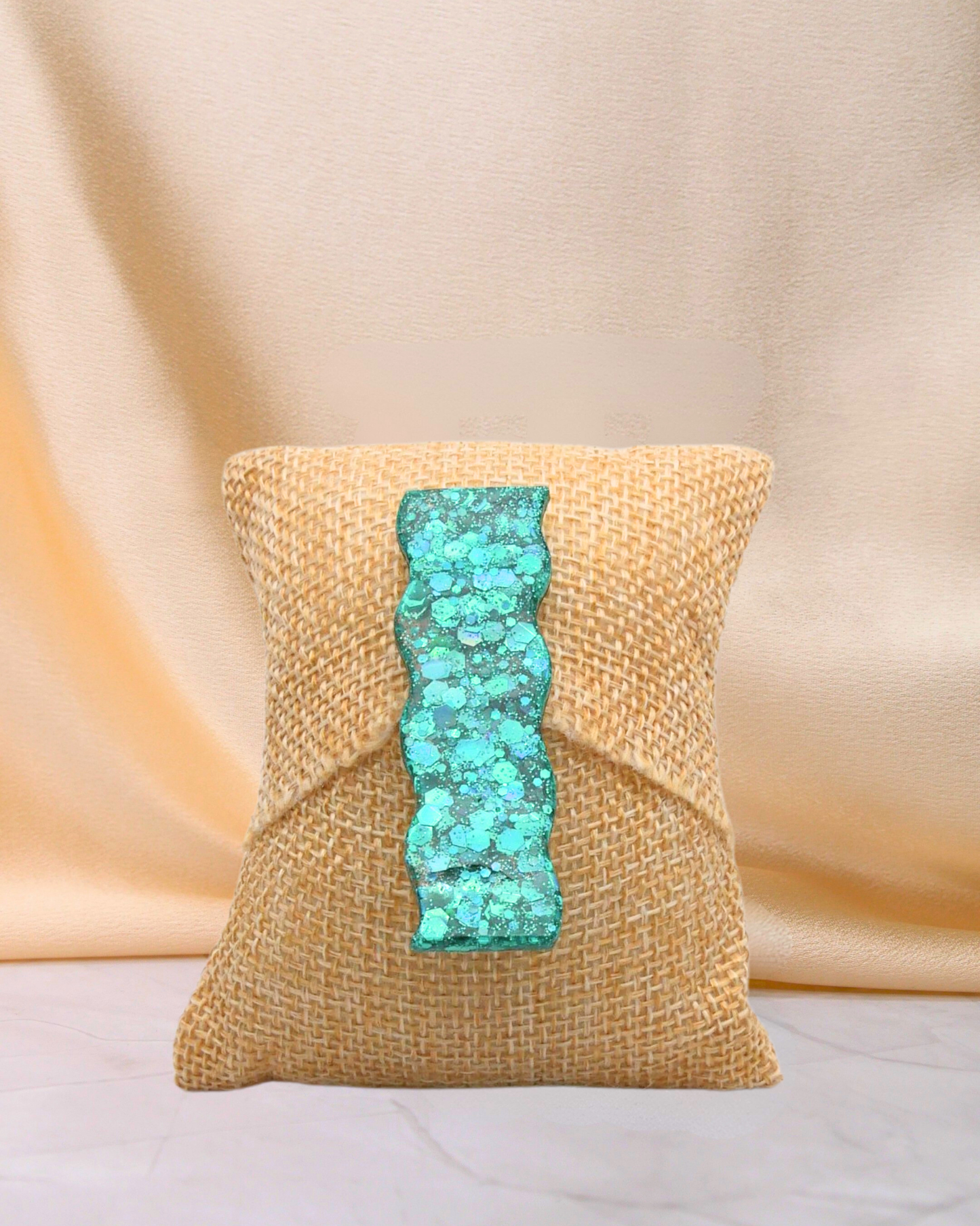 Barrette à paillettes vagues - Alice