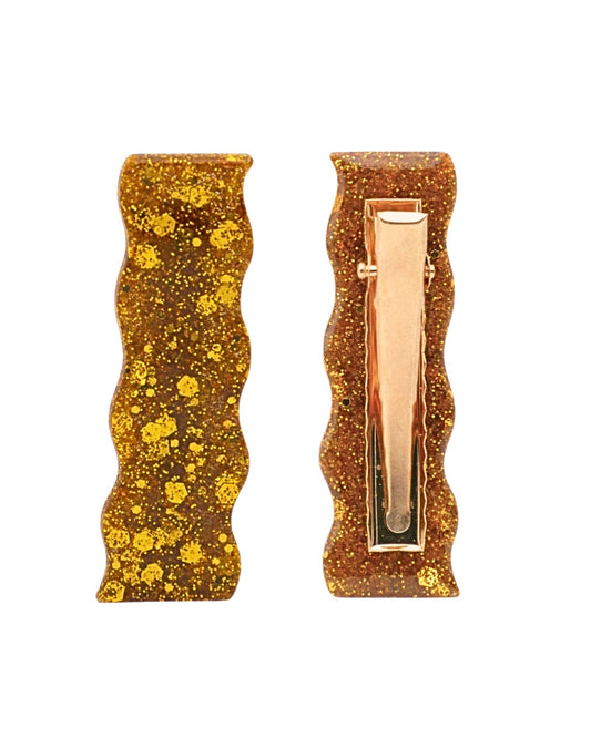 Barrette à paillettes vagues - Alice