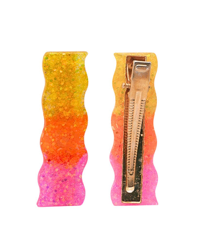 Barrette à paillettes vagues - Alice