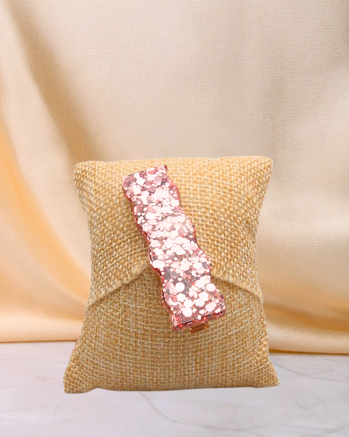 Barrette à paillettes vagues - Alice