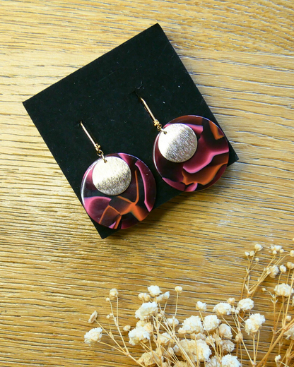 Boucles d'oreilles Maryline Red Velvet