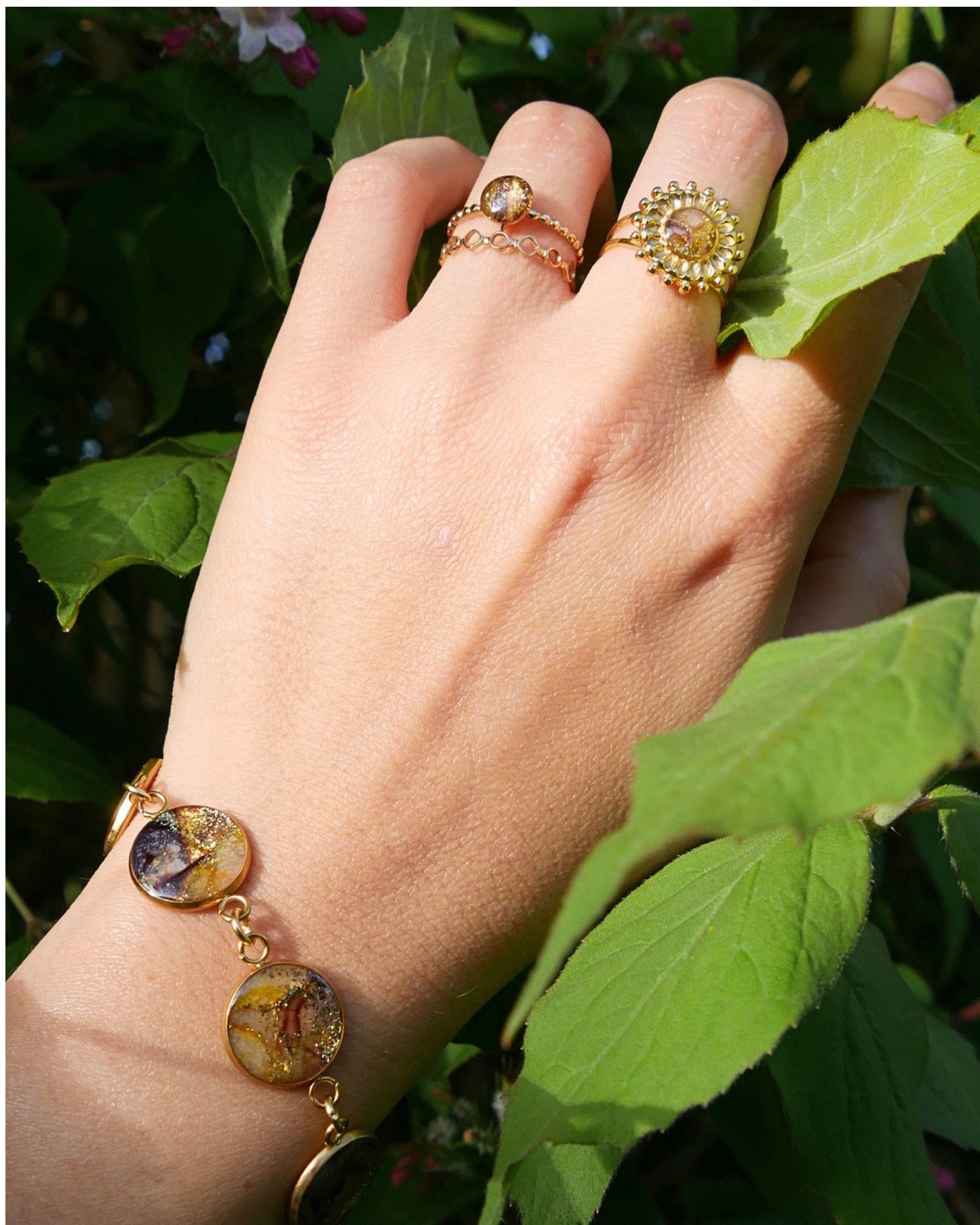 Bague Marisa - Marron & doré