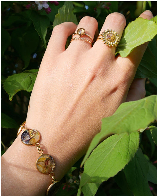 Bracelet Viviana - Marron & doré