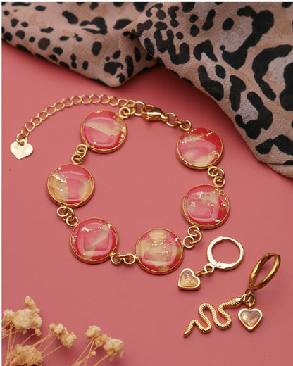 Bracelet Viviana - Rouge rouille
