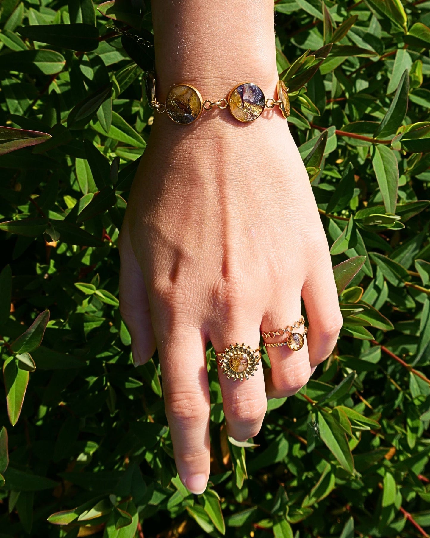 Bracelet Viviana - Marron & doré