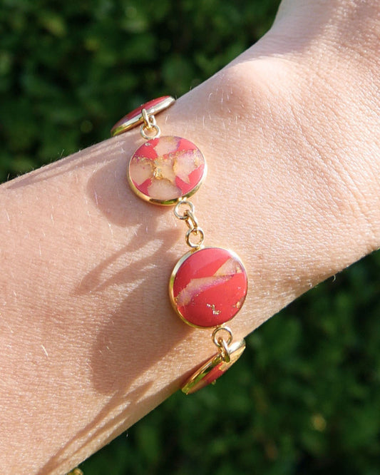 Bracelet Viviana - Rouge rouille
